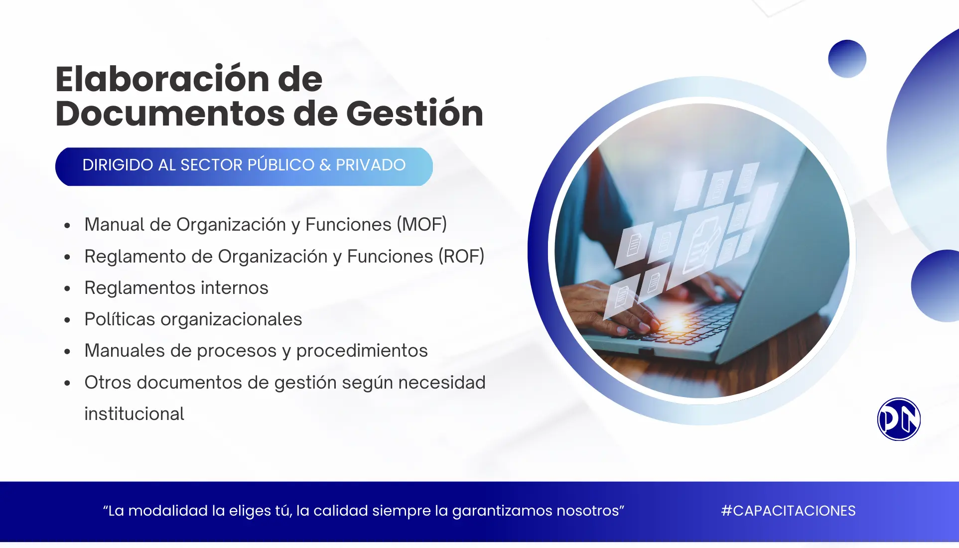 Elaboración de documentos de gestión